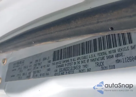 2018 Ram 1500 Tradesman 4X2 8' Box z USA, uszkodzony, nr VIN 3C6JR6DG2JG194510